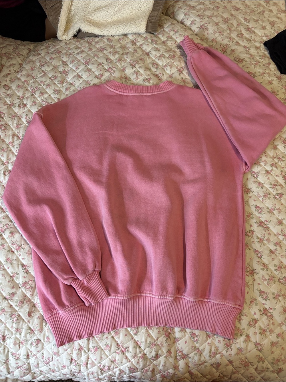 Zenana Outfitters Pink Pullover Sweatshirt - Picture 2 of 2